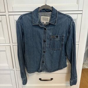 Scotch & Soda denim button down top